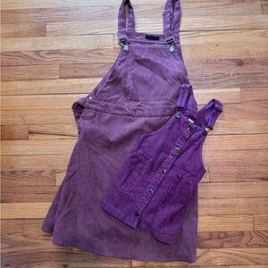 Mommy & Me corduroy jumper set